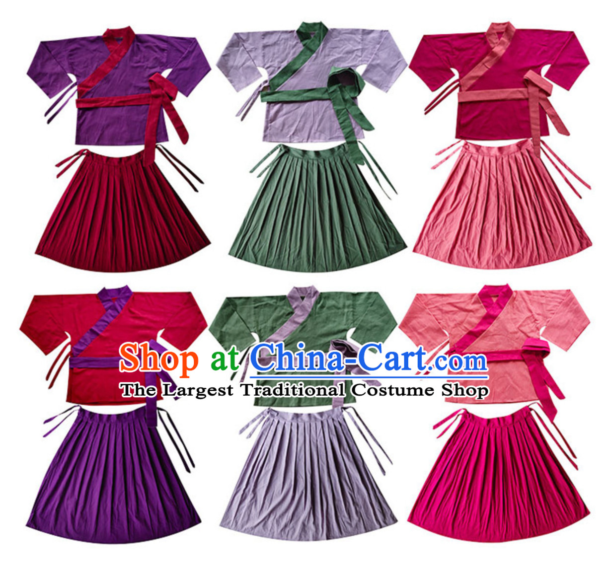 Ancient Chinese Female Servant Costumes Poor People Clothes Costume Farmer Costumes Chinese Civilian Costumes for Women