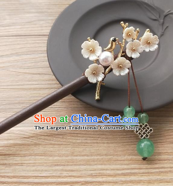 Chinese Ancient Rosewood Hairpins Traditional Hanfu Court Hair Accessories for Women