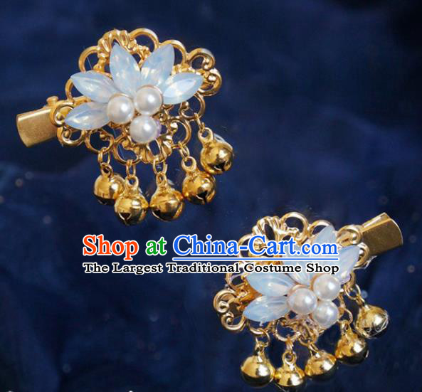 Chinese Ancient Song Dynasty Princess Golden Hair Claws Hairpins Traditional Hanfu Court Hair Accessories for Women