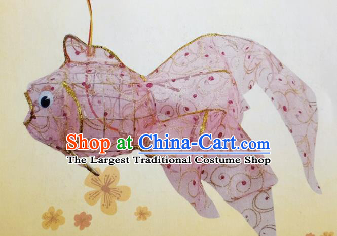 Chinese Traditional New Year Pink Palace Lantern Handmade Hanging Lantern Asian Ceiling Lanterns Ancient Lamp