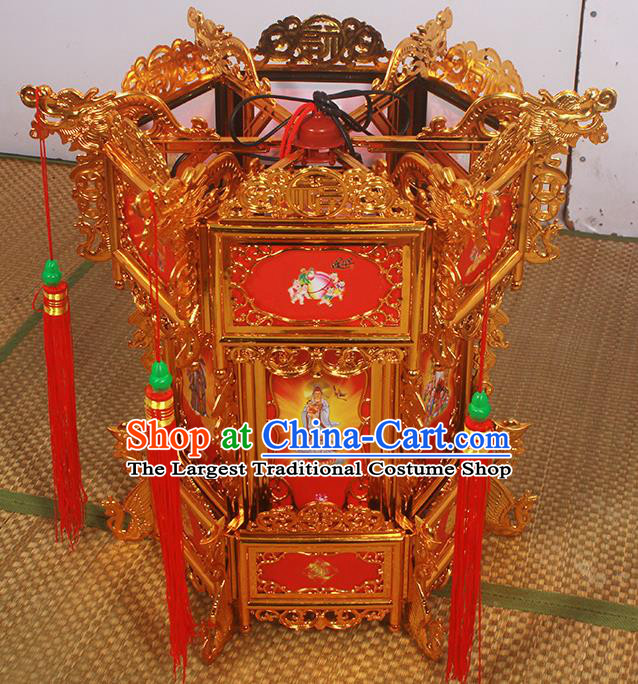 Chinese Traditional Handmade Palace Lantern Asian New Year Lantern Ancient Ceiling Lamp