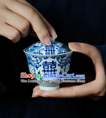 Chinese Classical Handmade Jingdezhen Shi Enamel Cup Wedding Porcelain Ceramics Teacup