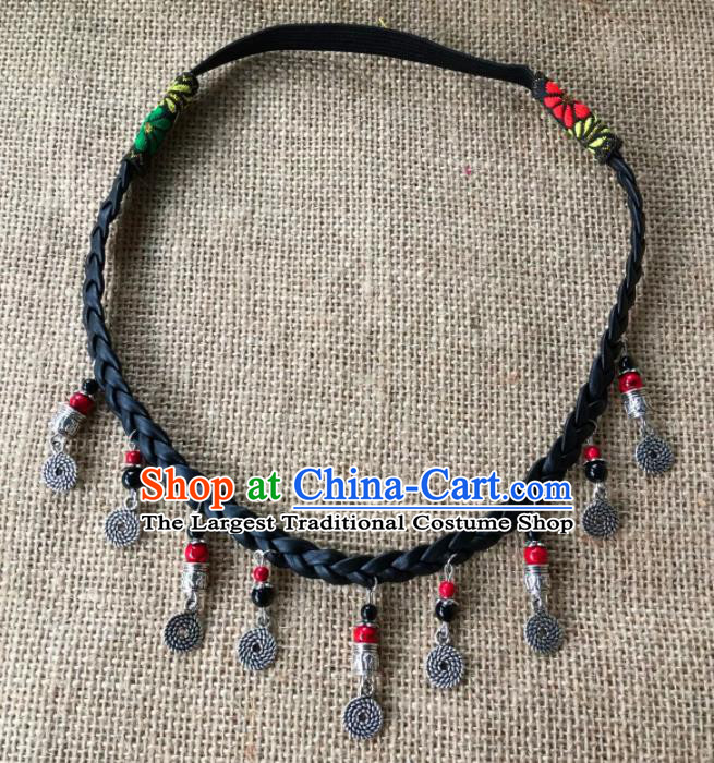 Chinese Traditional Tibetan Ethnic Hair Clasp Zang Minority Nationality Headwear for Women