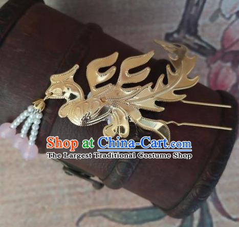 Chinese Traditional Princess Phoenix Tassel Hairpins Ancient Court Lady Hair Accessories for Women