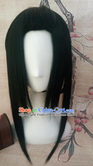 Chinese Traditional Cosplay Swordsman Wigs Ancient Goddess Wig Sheath Hair Accessories for Women