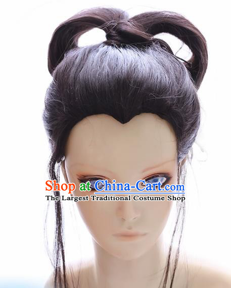 Japanese Traditional Cosplay Geisha Wigs Halloween Okuni Wig Sheath Hair Accessories for Women