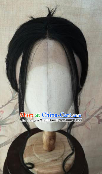 Chinese Traditional Cosplay Swordswoman Tong Xiangyu Wigs Ancient Nobility Lady Wig Sheath Hair Accessories for Women