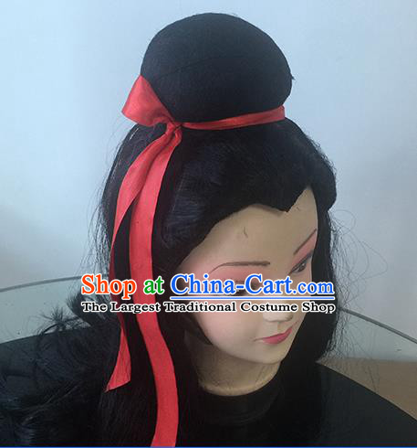 Chinese Beijing Opera Niche Headgear Traditional Peking Opera Scholar Wig Sheath for Men