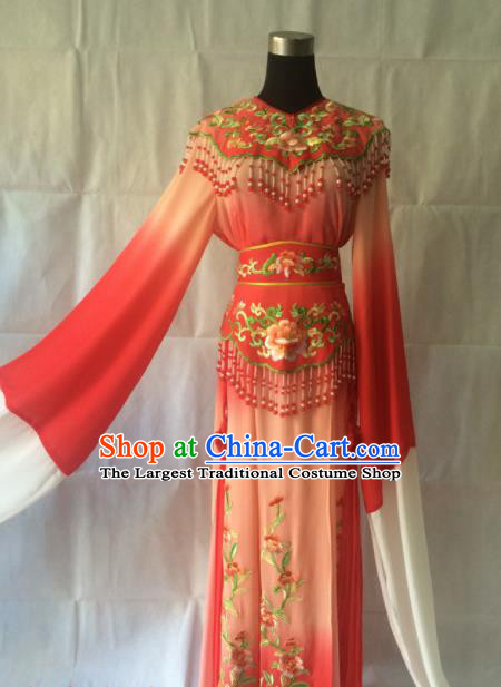 Chinese Beijing Opera Princess Red Dress Traditional Peking Opera Diva Costume for Women