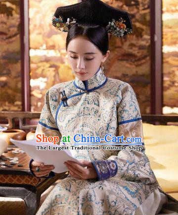 Ancient Chinese Drama Princess Dress Traditional Qing Dynasty Imperial Consort Historical Costumes for Women