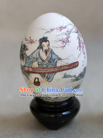 Chinese Wonder Hand Painted Yu Boya Colorful Egg