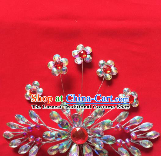 Chinese Beijing Opera Actress Hair Claw Hairpins Traditional Peking Opera Princess Hair Accessories for Women