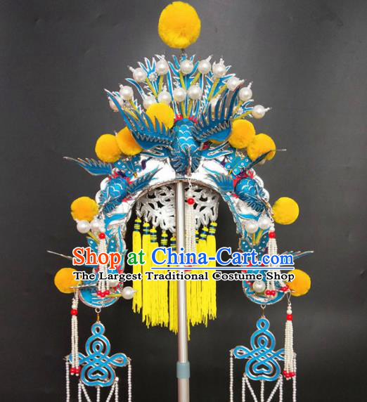 Chinese Beijing Opera Queen Phoenix Coronet Traditional Peking Opera Hat Hair Accessories for Women