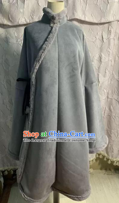 Chinese Ancient Nobility Lady Grey Coat Traditional Ming Dynasty Princess Costume for Women