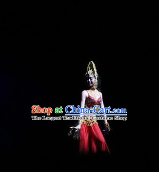 Chinese The Romantic Show of Songcheng Liangzhu Culture Dance Dress Stage Performance Costume for Women