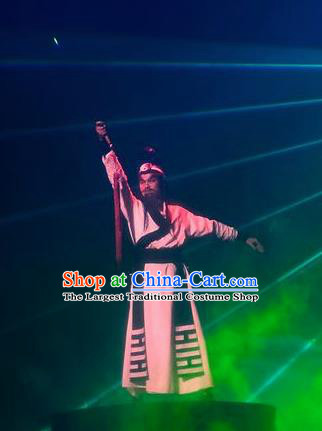Chinese Magic Ganpo Longhu Mountain Taoist Zhang Stage Performance Dance Costume for Men
