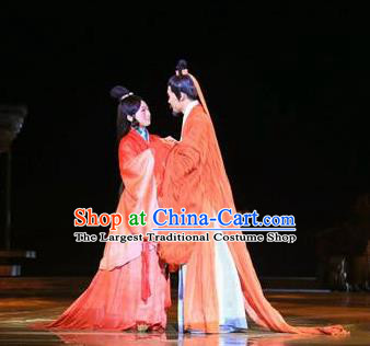 Chinese The Legend of Zhugeliang Three Kingdoms Period Wedding Stage Performance Dance Costumes for Women for Men