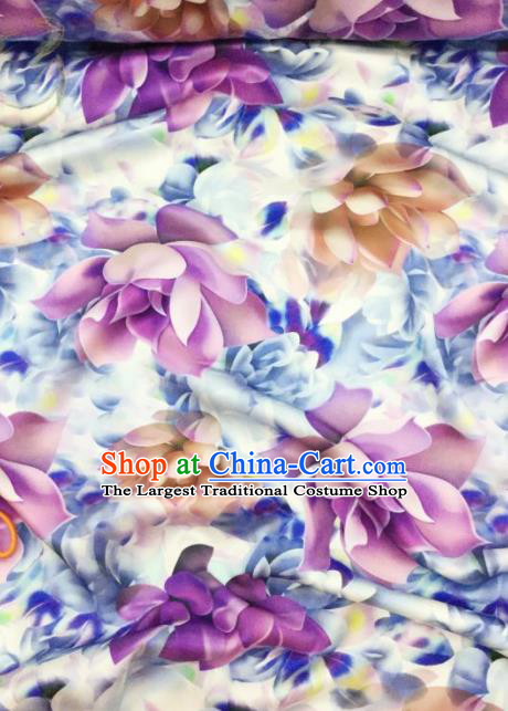 Traditional Chinese Classical Pattern Silk Fabric Ancient Hanfu Dress Brocade Cloth