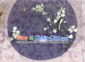 Chinese Traditional Suzhou Embroidery Magnolia Cloth Accessories Embroidered Patches Embroidering Craft