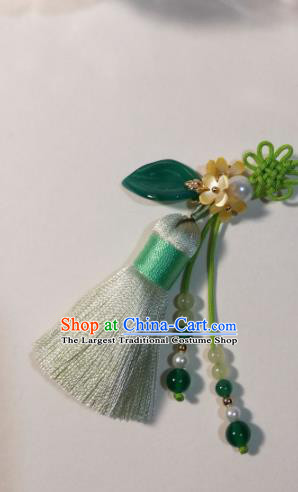 Traditional Chinese Classical Brooch Pendant Hanfu Tassel Breastpin Accessories for Women