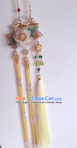 Traditional Chinese Classical Brooch Pendant Hanfu Palace Tassel Breastpin Accessories for Women