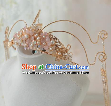 Traditional Chinese Tang Dynasty Wedding Phoenix Coronet Hairpins Ancient Princess Hanfu Hair Accessories for Women