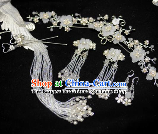 Traditional Chinese Classical Flowers Hair Comb Hairpins Ancient Princess Hanfu Hair Accessories for Women