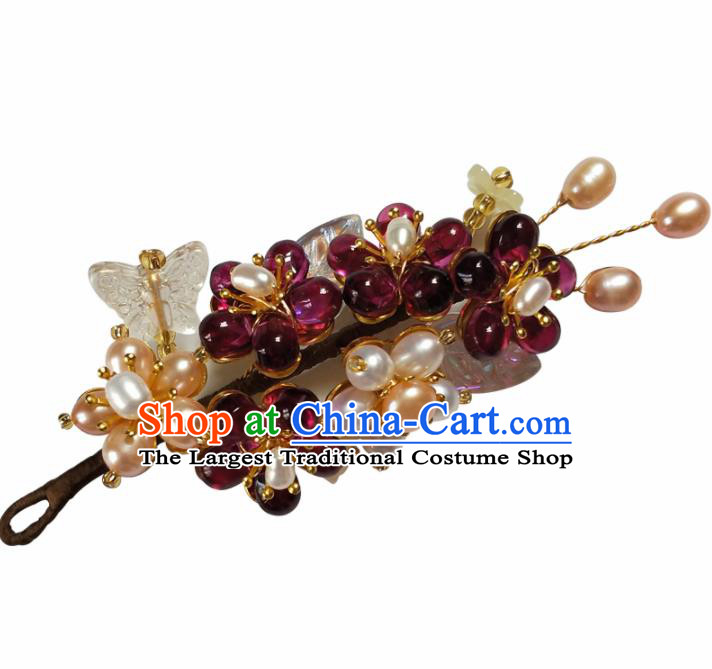 Traditional Chinese Hanfu Palace Flowers Hair Stick Hairpins Ancient Princess Hair Accessories for Women