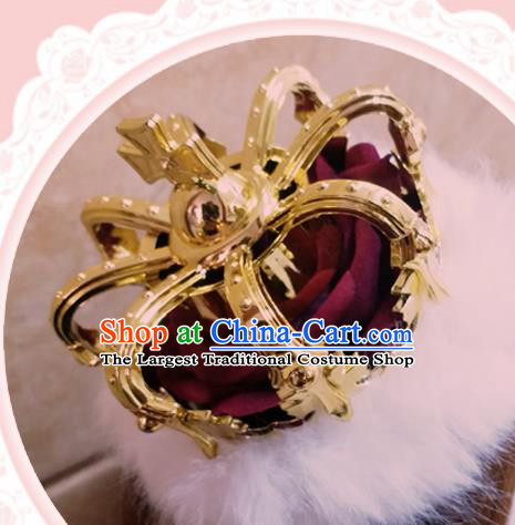 Top Grade Baroque Princess Royal Crown Handmade Hair Accessories for Women