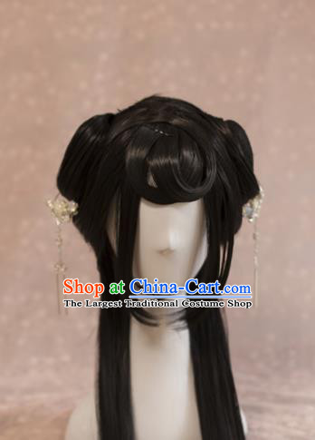 Traditional Chinese Ancient Princess Wigs Cosplay Goddess Chignon for Women