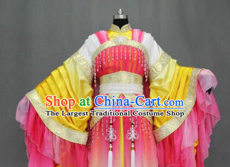 Traditional Chinese Cosplay Court Princess Pink Dress Ancient Drama Female Swordsman Costumes for Women