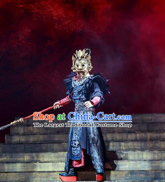 Chinese Drama Prince of Lanling Ancient Northern Dynasties General Clothing Stage Performance Dance Costume for Men