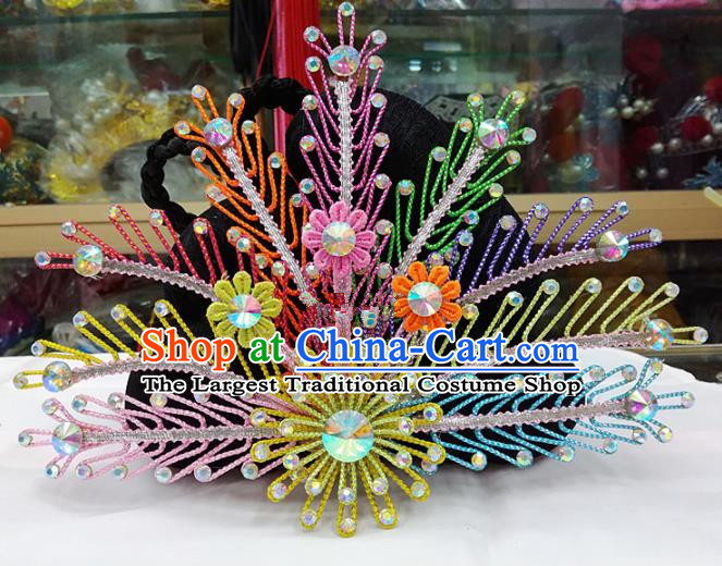 Chinese Traditional Beijing Opera Hair Accessories Peking Opera Princess Phoenix Coronet Hairpins for Adults