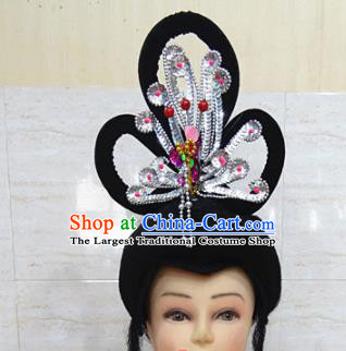 Chinese Traditional Beijing Opera Hair Accessories Ancient Imperial Consort Hairpins and Wigs for Adults