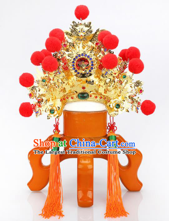 Chinese Traditional Religious Hair Accessories Feng Shui Taoism God Head Coronet