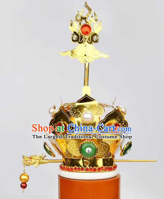 Chinese Traditional Religious Hair Accessories Feng Shui Taoism Taoist Priest Hairdo Crown