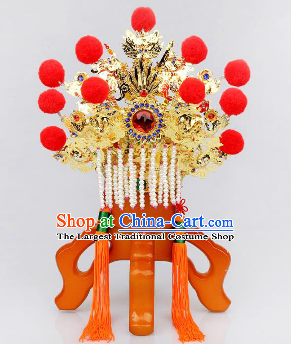 Chinese Traditional Religious Hair Accessories Taoism Feng Shui Crown God Hat