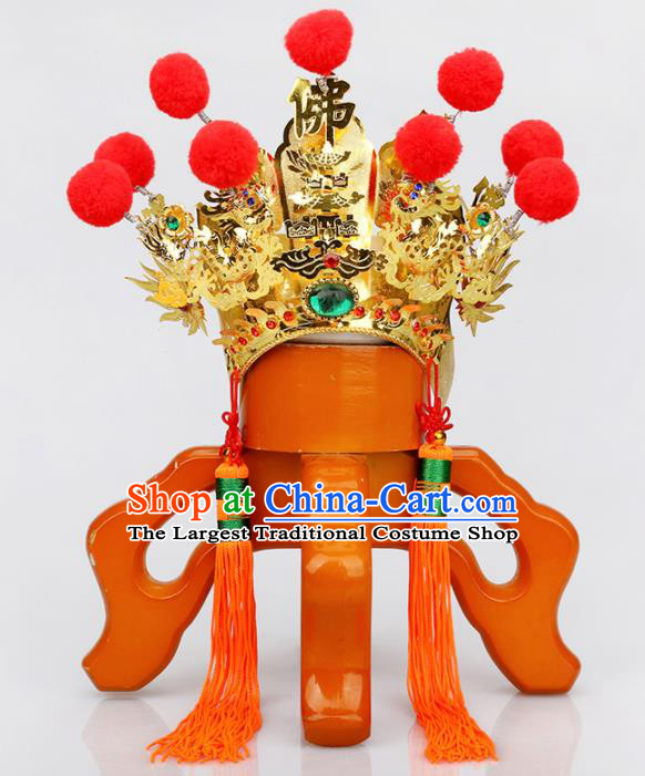 Chinese Traditional Religious Hair Accessories Buddhism Feng Shui Hat