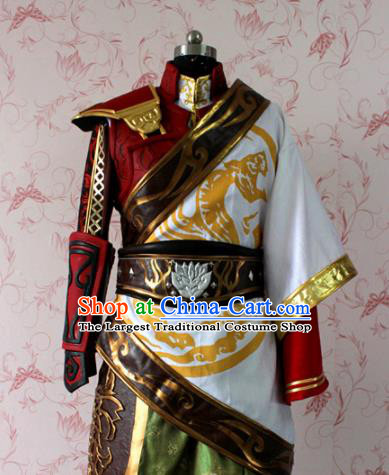 Chinese Ancient Swordsman Costume Traditional Cosplay Royal Highness General Clothing for Men