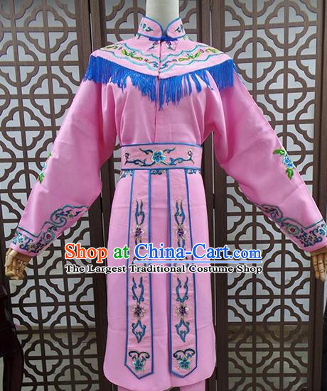 Traditional Chinese Beijing Opera Actress Costume Peking Opera Maidservants Pink Dress