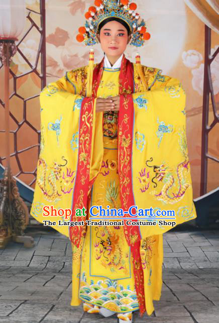 Chinese Traditional Beijing Opera Emperor Costume Peking Opera Royal Clothing and Hat