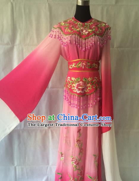 Traditional Chinese Beijing Opera Costume Ancient Princess Pink Hanfu Dress for Women