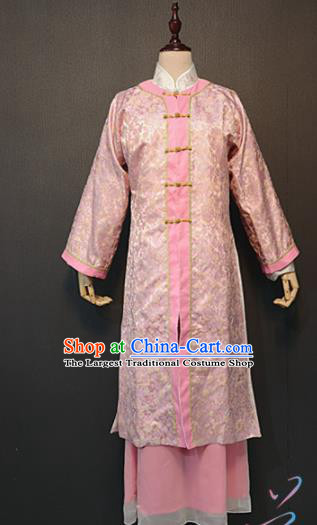 Traditional Chinese Ancient Drama A Dream in Red Mansions Nobility Lady Qing Wen Pink Costume for Women