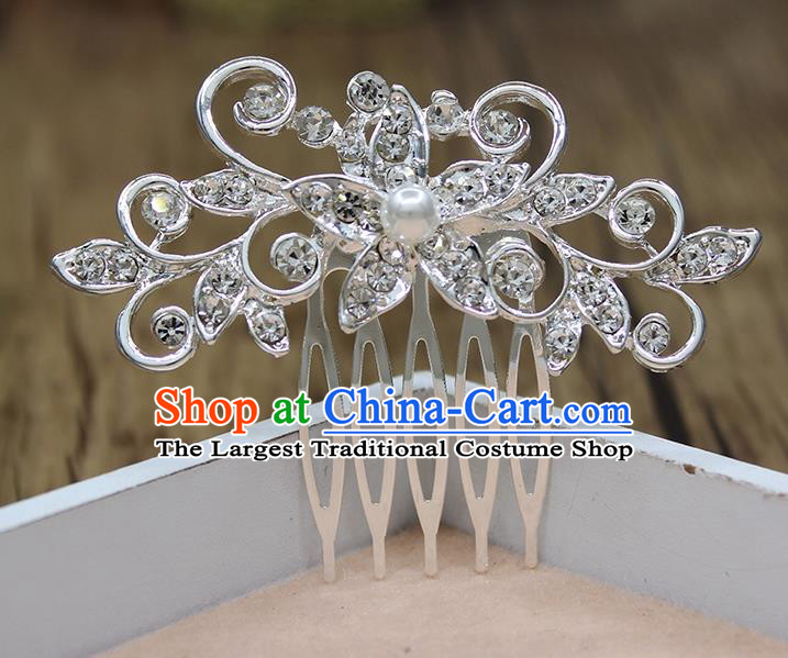 Top Grade Handmade Princess Hair Accessories Classical Crystal Hair Comb for Women