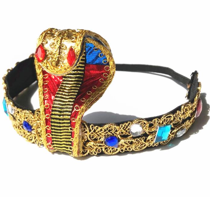 Traditional Egyptian Hair Accessories Ancient Egypt Queen Hat Golden Helmet for Women