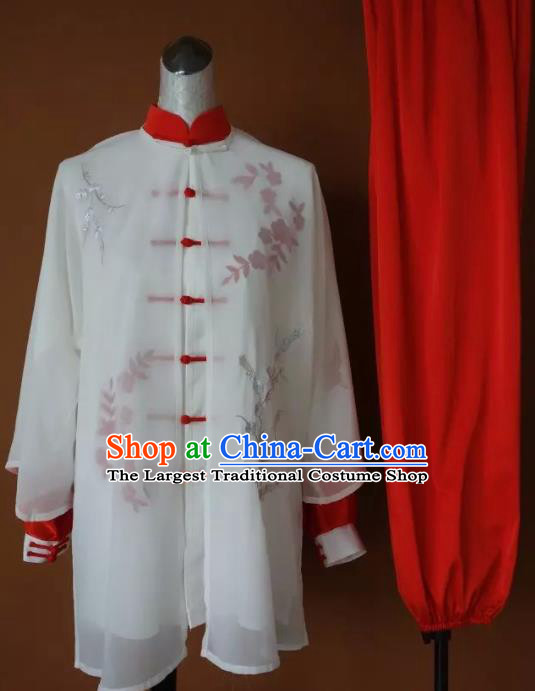 Chinese Traditional Tai Chi Uniform Kung Fu Group Competition Costume for Women