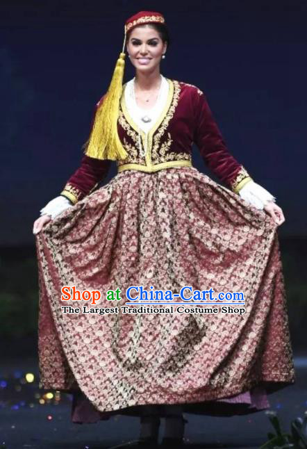 Traditional Greek Court Costume Ancient Greece Dress for Women