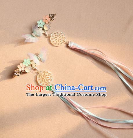 Chinese Traditional Handmade Ribbon Tassel Hair Claws Classical Hair Accessories for Women