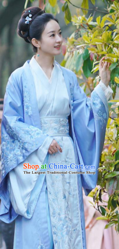 Chinese Ancient Hanfu Dress Drama The Story Of MingLan Song Dynasty Nobility Duchess Embroidered Historical Costume for Women