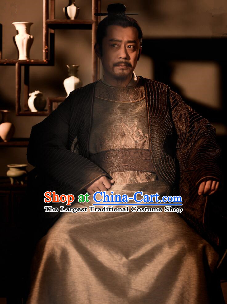 The Story Of MingLan Chinese Ancient Song Dynasty Officer Grandee Secretary Embroidered Costume for Men